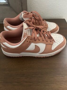 Nike Women’s Low-Top Sneakers - White & Dusty Rose